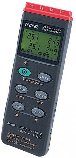 DTM-319 Termometr a dataloger, 4 vstupy  - kliknte pro vt nhled